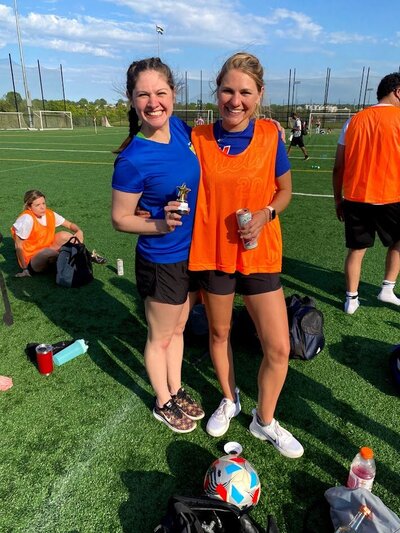 emily sitting in a chair