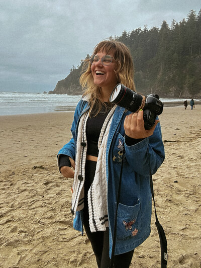 Kara McCurdy Photography on Oregon Coast Beach near Portland