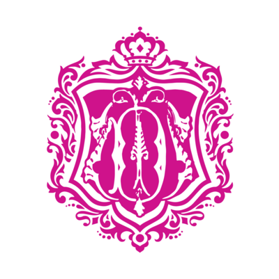 Ivory Door Studio branding emblem in hot pink
