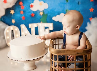davis first birthday photos