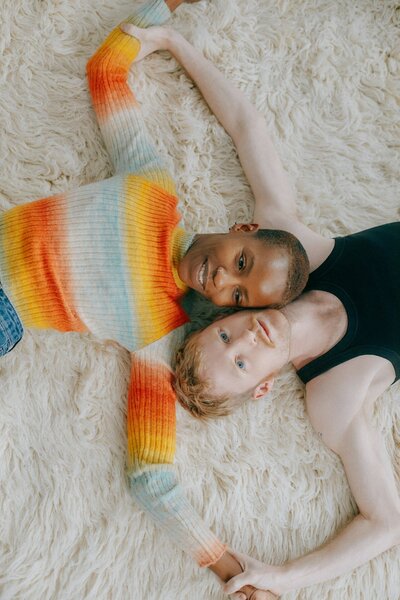 trans couple holding hands