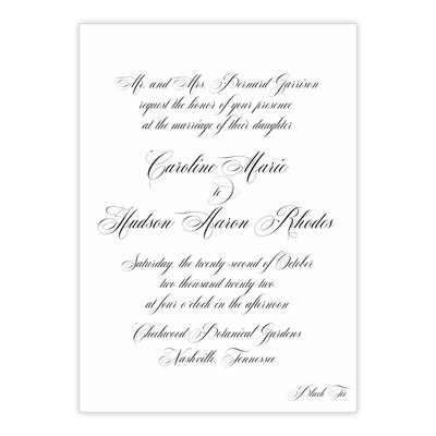 Letterpress wedding invitations by Sweetly Said