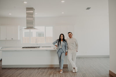Bakersfield real estate agents in new construction home kitchen