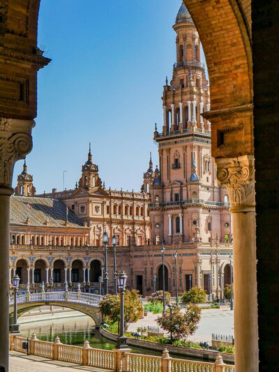 Plaza de España in Seville, Spain