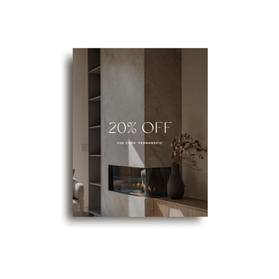 Earthy Instagram post template for interior designer