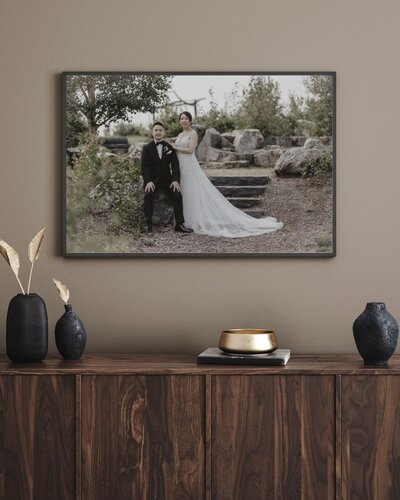 Luxury wedding wall arts | Timeless tales creatives | Edmonton wedding photographers