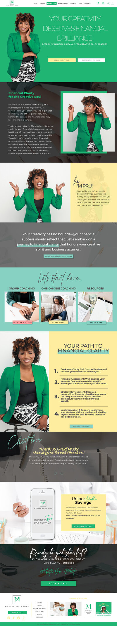 showit website mockup