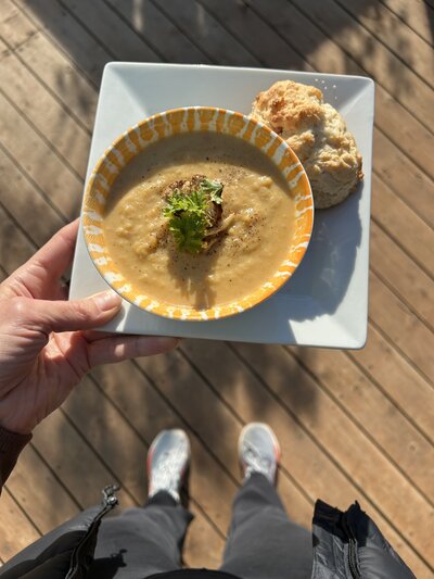 Soup of the Day | Healthy Cafe Food | Weekly Feature | Homemade Cinnamon Buns | Cinnamon Soul Cafe