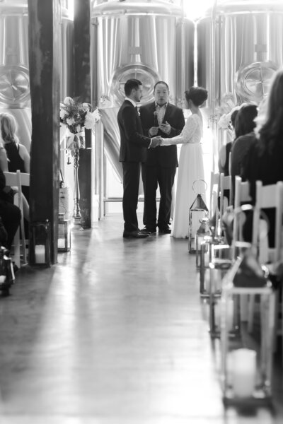 wedding photos at Coffee Oysters & Champagne Bar in Toronto