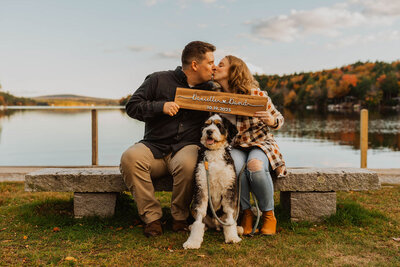 Danielle & David's Engagement Photo | New Hampshire Wedding Photographer