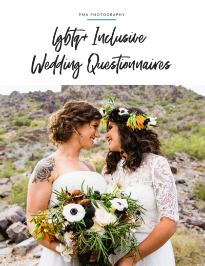 LGBTQ+ Inclusive Wedding Questionnaires Cover