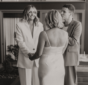 A female couple eloping 