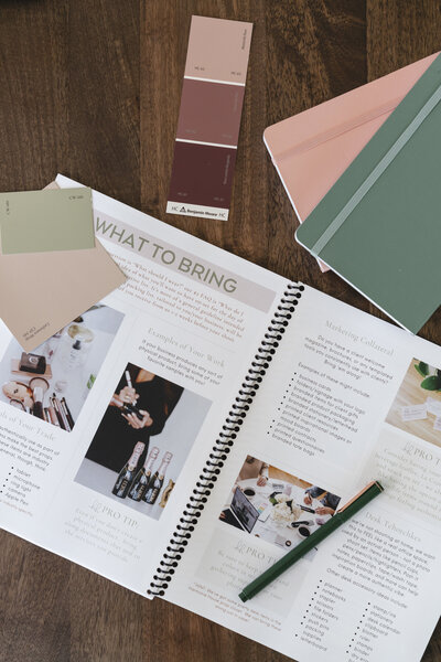 harmonie-house-images-brand-shoot-guide-flatlay-with-notebooks-pen-and-paint-chips