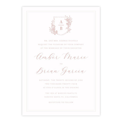 Letterpress wedding invitations by Sweetly Said