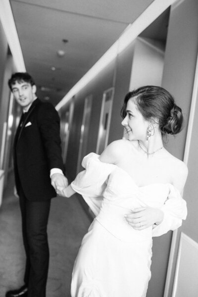 Hotel engagement photo in Phoenix, Arizona featuring this soon to be married couple.