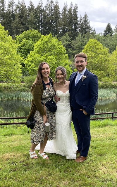Amy & Nick posing with couple