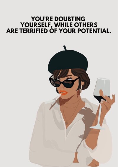 Nike shoes in a design for social media