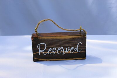 reserved sign for rent