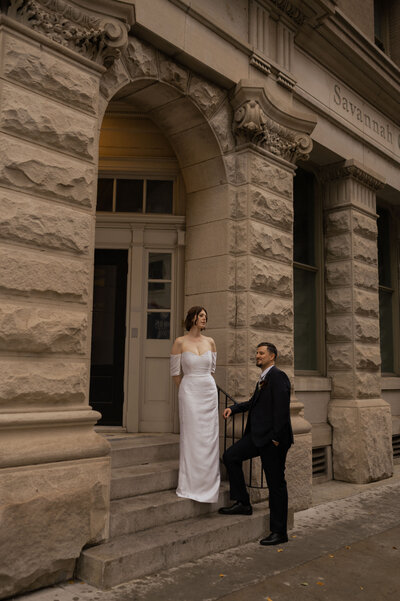 Savannah Elopement Couple