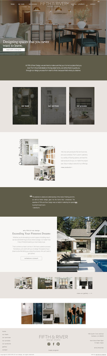 Website design for CarbonSix Construction