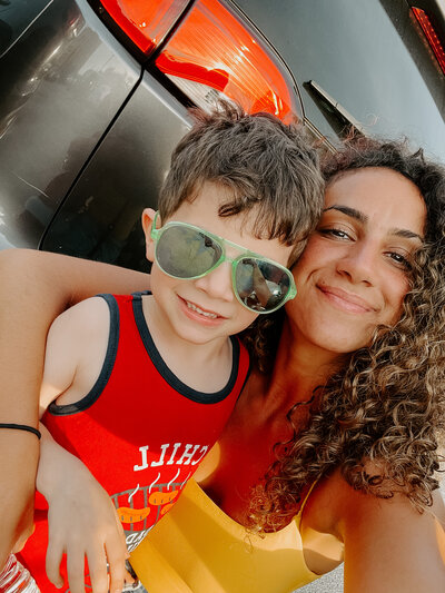Teresa with her nephew