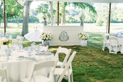 Beautiful wedding reception tables