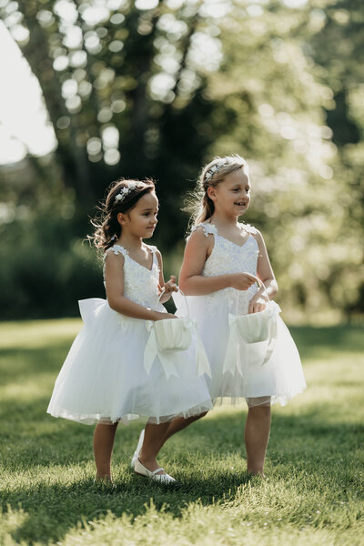 city winery wedding portraits montgomery new york wedding portraits flower girls