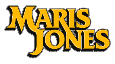 maris jones logo in yellow