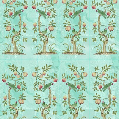 ESPALIER PEACHES AND PARROTS