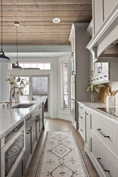Bright, modern kitchen of Brookside Cottage renovation project designed by Liberty Lake interior designer Sarro Design.