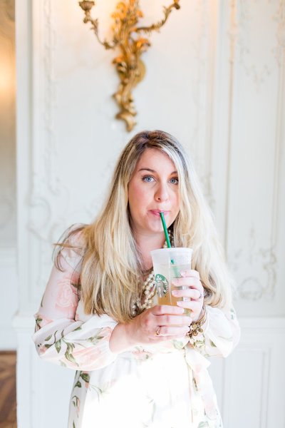By Brittany Branson drinking Starbucks