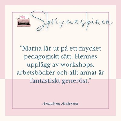 Sagt om Skrivmaskinen - Ord om lektören Marita av Annalena Andersen - Marita Brännvall