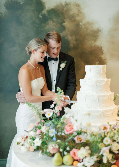 Wedding at The Farrell with colorful florals in Birmingham, AL