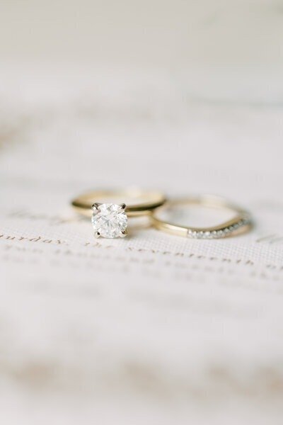 Wedding Rings - Taken by Emily Barbara Wisconsin Wedding Photographer
