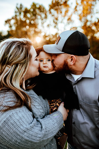 Kisses for their baby