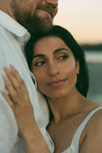Artful detail shot of personal items during a couples portrait session, showcasing Rae Terrillon's storytelling approach