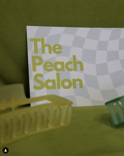 Social Post Example The Peach Salon Flat Lay