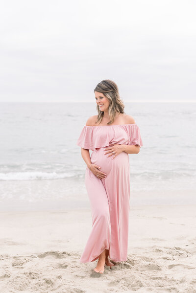 Maternity Photoshoot located in Laguna Beach, Montage Beach,California