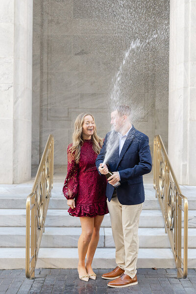 light and airy engagement session photographer