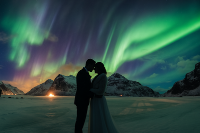 Norway Northern Lights elopement