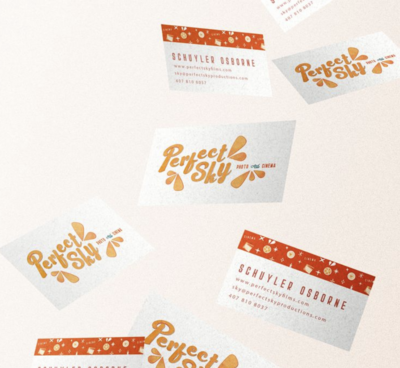 Business Card Mockup for videography company