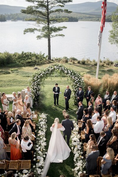 A tented wedding weekend  on Cape Cod at a New England venue with accommodations