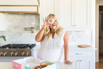 Erynn holding donut