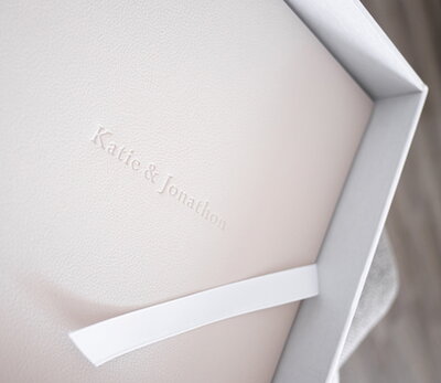 presentation box for a luxury wedding album