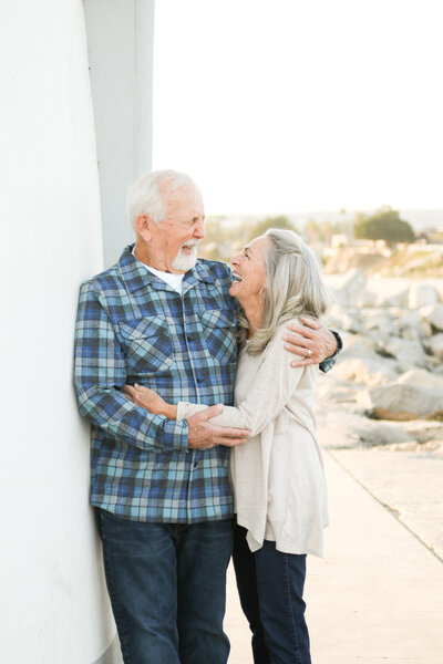 grandparents embracing Santa Cruz CA Ody Mac Photo