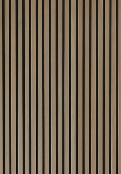 Wood panelling feature. 