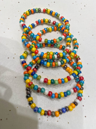 Italian Murano glass bead bracelet