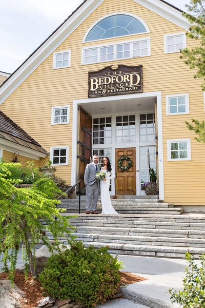 Bedford Village Inn - Venue Facade With Couple Posing