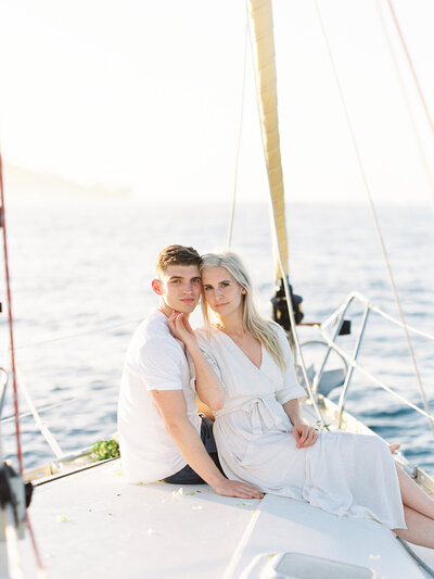 Hawaii sailboat wedding