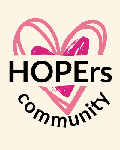 Hopers community logo for while you wait ministries